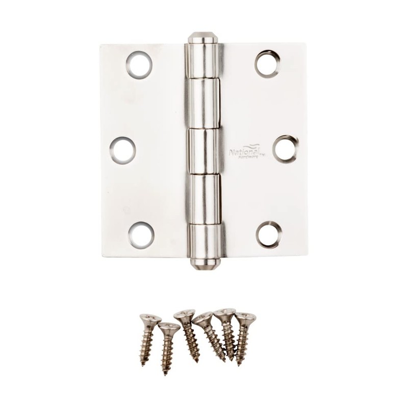 National Hardware N276-980 514 Door Hinges - Stainless Steel in