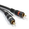 2 x RCA Shielded RCA Audio Cable Oxygen Free Copper