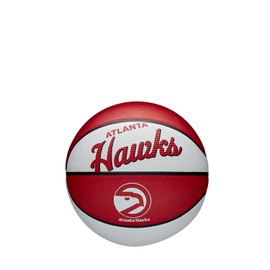 Wilson Mini-Basketball, Team Retro Model, ATLANTA HAWKS, Outdoor, Rubber, Size: MINI