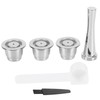 Coffee Capsule Set Stainless Steel Reusable Refillable Capsule Fit for