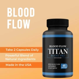 ( 6 Pack ) Blood Flow Titan Boost Pro Mens Blood Flow Supplement