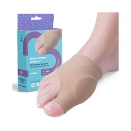 feetbcn Protective bunion glove. With protective gel to relieve and protect the hallux valgus. Elastic and soft bandage. 1 unit. One size. Made in Spain.