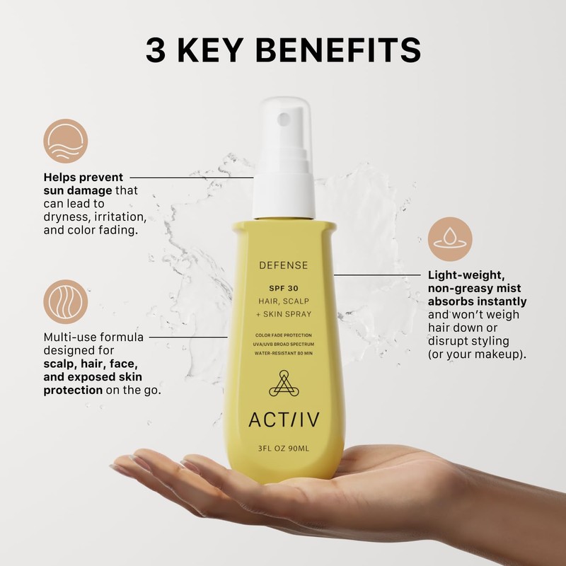 ACTIIV Defense SPF 30 Hair, Scalp + Skin Spray |