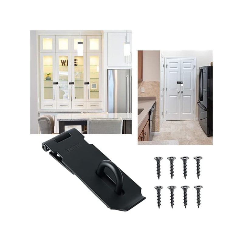 Sayayo Padlock Hasp Door Clasp Door Lock Gate Latch 4