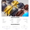Xagger Polarized Brow Bar Square Aviator Sunglasses for Men Retro