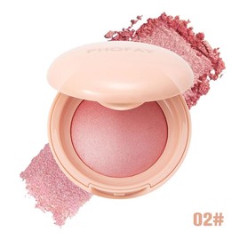 Mother's Day Gifts - Soft Pinch Glitter Powder Blush，Glow Blush Cosmetic，powder blush Makeup peach:_02 BEAUTY KISS