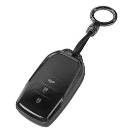 Toyota Key Case, Voxy 90 Series, Noah, 90 Series, Rankle 250, Corolla Cross, Harrier 80 Series, Lightweight, Thermoplastic Polyurethane (TPU), Anti-Scratch, Does Not Interfere with Radio Waves, Impact Prevention (Black)