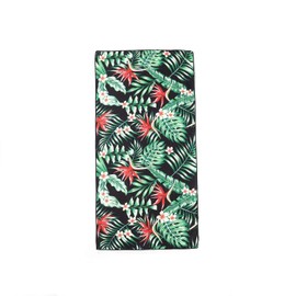 Hawaii Beach Towel 100% Microfiber Beach Towel in a Bag in Bird of Paradise in Black