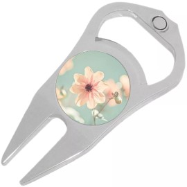 NewCharms Pink Blossom Flower Golf Ball Marker Divot Repair Tool Bottle Opener