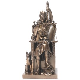 Magicsculp-The Lady Justice Statue - Greek Roman Goddess of Justice-Crown and Throne Goddess- 11inch Collectible Figurine Statues