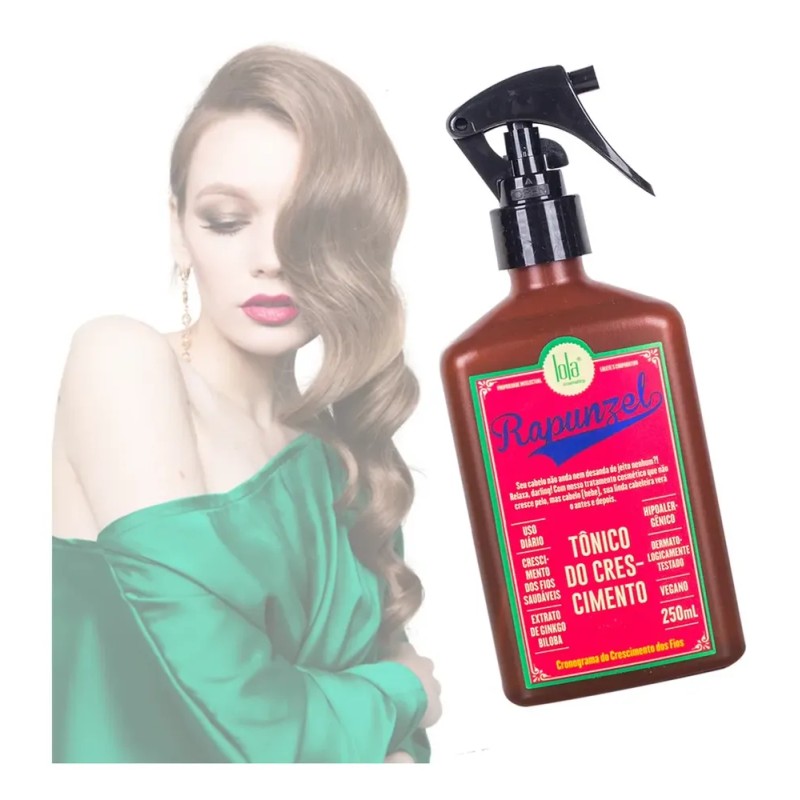 Tónico Capilar Rapunzel Lola Cosmetics 250ml Para Crecimiento y Caída