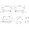 Balatas Cerámicas Delanteras BREMBO Compatible con Mazda 6 3.7L V6