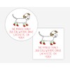 Christmas Address Stickers, Christmas Boots Dog Return Address Labels, Dog