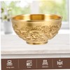 Levemolo Classic Chinese Bowl Brass Treasure Bowl Dragon Design Perfect