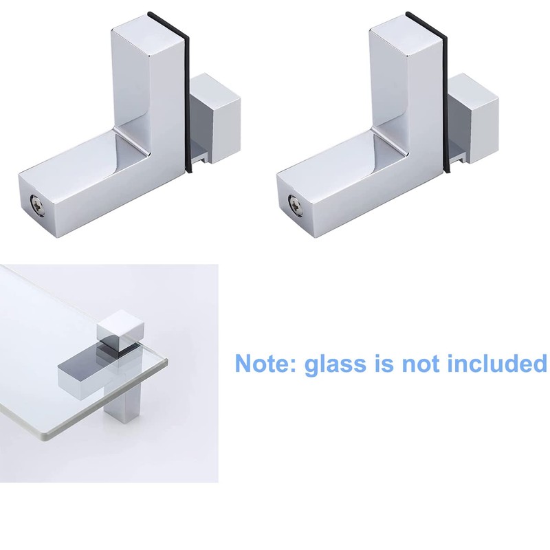 Litensh Pack of 4 Adjustable Shelf Brackets, Shelf Brackets, Bathroom