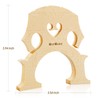 MorMoxe Cello Bridge 4/4 Size - Hand-Carved Maple, Direct Fit,