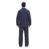 Amaxer Men's Cotton Pyjamas Set, Black check with red and