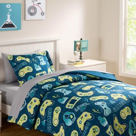 Boys Bedding Set 5Pc Bed in a Bag OEKO‑TEX Verified Soft Comforter Set Twin