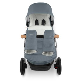 UPPAbaby CozyHandmuff - Easily Attaches to Stroller Handlebars - Ultra-Plush, Weather-Proof Hand Protection - Callum (Stone Blue)