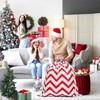 QRTDXP 96 * 88cm Gift Drawstring Bag，Extra Large Red and