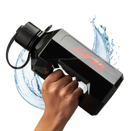 Alpha Designs | Water Bottle 1.6l | 1 Litre Water Bottle | Large Water Jug | BPA Free & Leakproof | For Men, Sports, Gym & Travel | Black