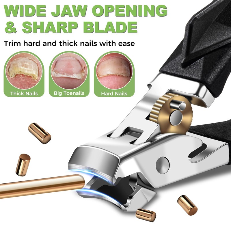 Toenail Clippers for Thick Toenails, Toe Nail Clippers for Thick