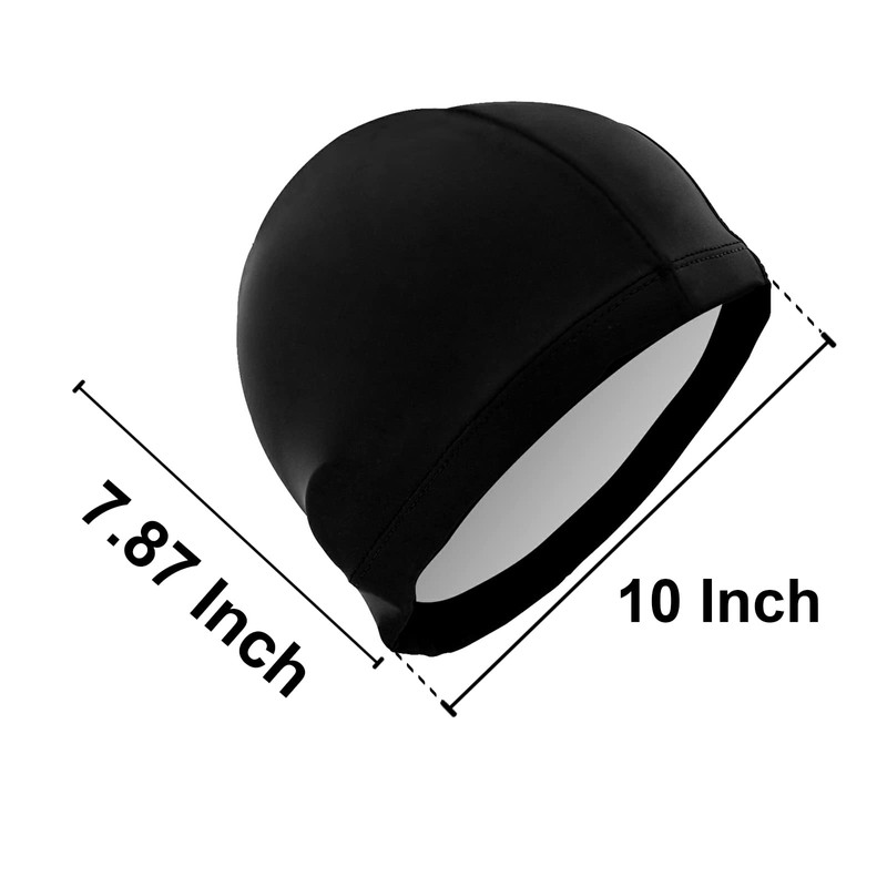 Dallonan Swimming Cap Skull Pirate Adult Swim Cap Polyester