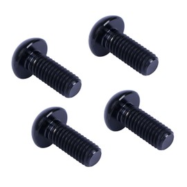 UHDFBDHF 4PCS Titanium M5 x 12mm T25 Torx Head Bolt Screw (Black)
