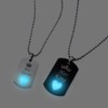 ATLVXJL Luminous necklace for couple matching necklace for couples stainless