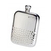 Bisley Hip Flask 6oz Half Hammered Pewter