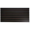 SSWBasics 4 ft x 2 ft Horizontal Black Slatwall Panels