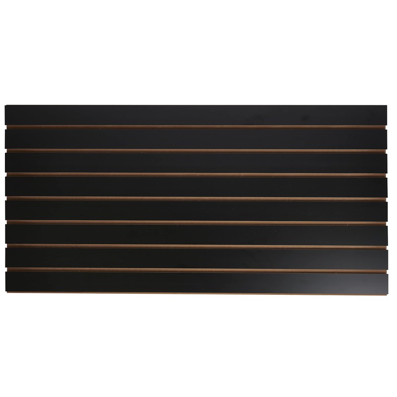 SSWBasics 4 ft x 2 ft Horizontal Black Slatwall Panels