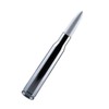 VMS Racing 50 Cal Caliber Chrome White TIP Bullet Antenna