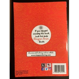 KAPPA ADULT ACTIVITY CREATIVE ADULT COLORING BOOK, NEW ART DESIGNS FOR RELAXING