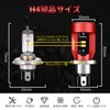 Camelight CCFL Motorcycle LED Headlight with Red Light H4 /