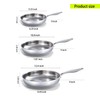 DELARLO Whole body Tri-Ply Stainless Steel Frying Pan set, 8”/10”/12”
