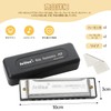 Chromatic Harmonica 10 Holes C Tone Silver and Black to