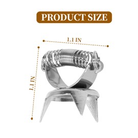 2PCS Clay Glaze Clamps Fingertip Dipping Glaze Clips, Sculpture Dipping Tong, Glazing Tongs for Pottery (Sliver)