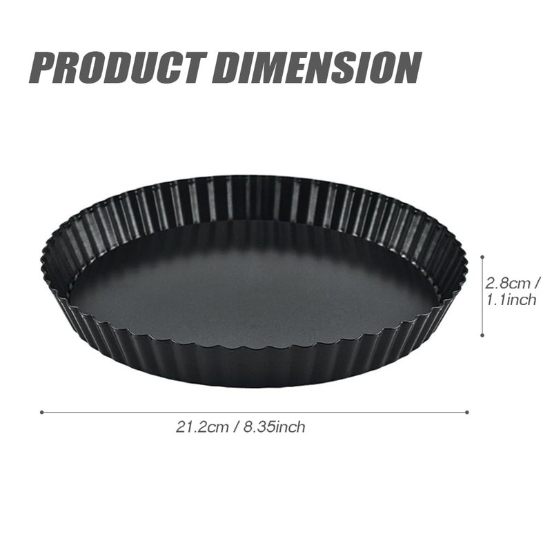 huiyoujiu 8 inch Quiche Pan, 22cm Tart Tin with Loose
