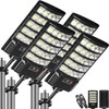 4-Pack Solar Street Lights, 30000lm Outdoor Flood Light with Dual