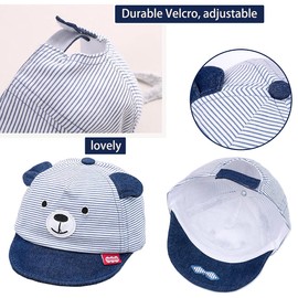 Sun Hat for Baby Boy Girl, Soft Cotton Hat for Baby Toddler, Kids Baseball Caps for Little boy Girl Spring Summer Sun hat (3-12 Months, Khaki)