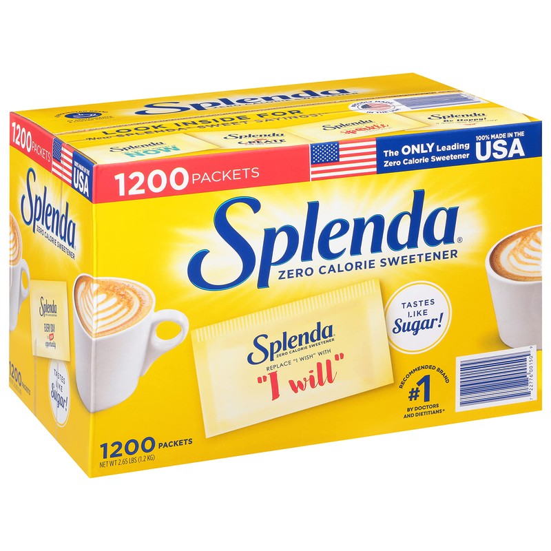 Splenda Sweetener, 1200 Count, 2.65 lbs (Packaging may vary)