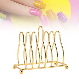 Depisuta 6Pcs Makeup Mixing Tray, Hexagonal Acrylic Cosmetic Makeup Palette, Professional Nail Art Palette, with Golden Stand for Eye Shadow, Nail Art, Pigment Blending
