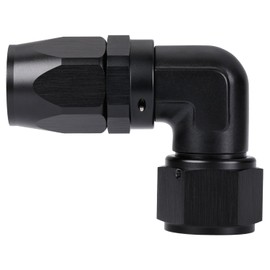Podavelle 12an 90 Degree Hose End Fitting Elbow Low Profile Forged Swivel Aluminum Black