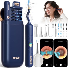 Bebird Ohrenschmalz Entferner Otoskop, 1920P HD Flexibler Ohrreiniger kamera mit Pinzette, Ohrenreiniger Kamera für Ohren/Nasen/Hals-Untersuchungen, Otoskop für Erwachsene & Kinder