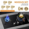 5pcs Gas Nozzles for Gas Grill, Butane Gas Nozzle Set,
