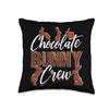 Chocolate Bunny Crew Chocolate Bunny Throw Pillow