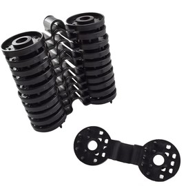 MARRTEUM Shade Cloth Plastic Clips Black Shading Net Fixed Round Clip for Sun Shade Net, Anti Bird Netting, Landscape Cloth, Shading Fabric Accessories [24PCS]