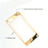 harpfeas 2PCS Flat Metal Humbucker Pickup Mounting Ring Set -