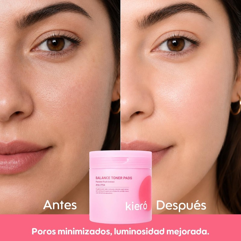 KIERO Toner Pads Coreanos Balance con AHA y PHA 60